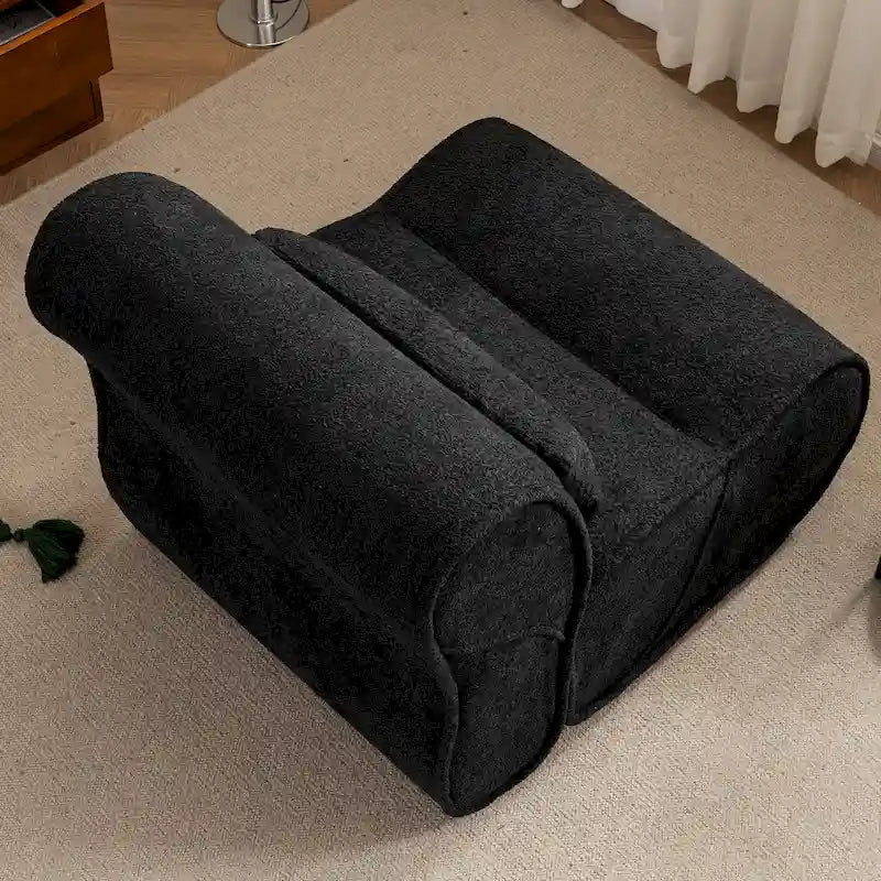Timeless Fabric Recliner with Ergonomic Design and Matching Pillows