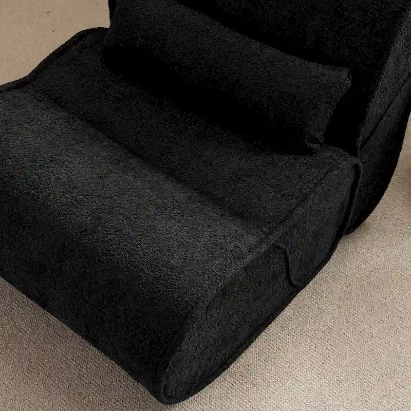 Timeless Fabric Recliner with Ergonomic Design and Matching Pillows