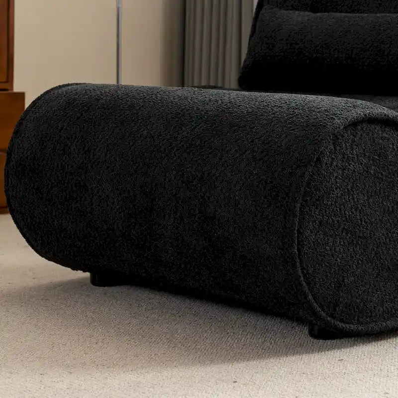 Timeless Fabric Recliner with Ergonomic Design and Matching Pillows