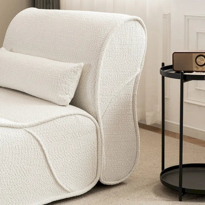 Timeless Fabric Recliner with Ergonomic Design and Matching Pillows