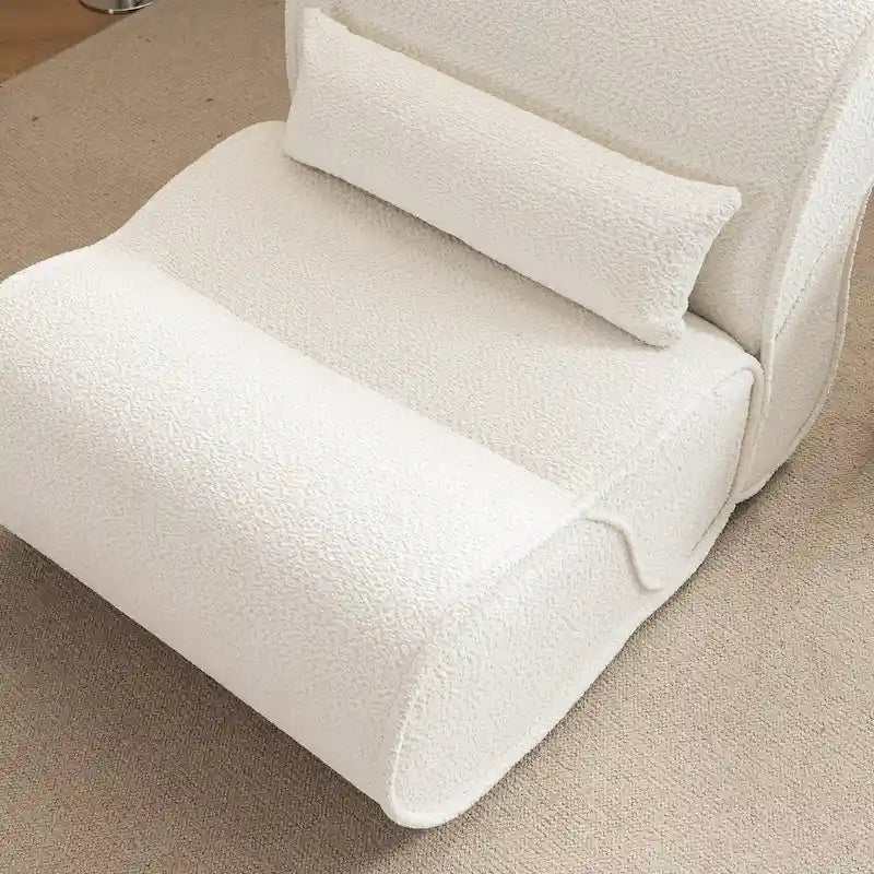 Timeless Fabric Recliner with Ergonomic Design and Matching Pillows