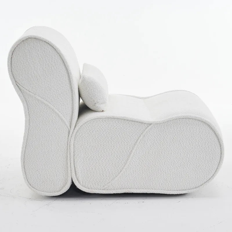 Timeless Fabric Recliner with Ergonomic Design and Matching Pillows