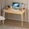 39.4 Wood Computer Desk with 2 Drawers - 4 Colors