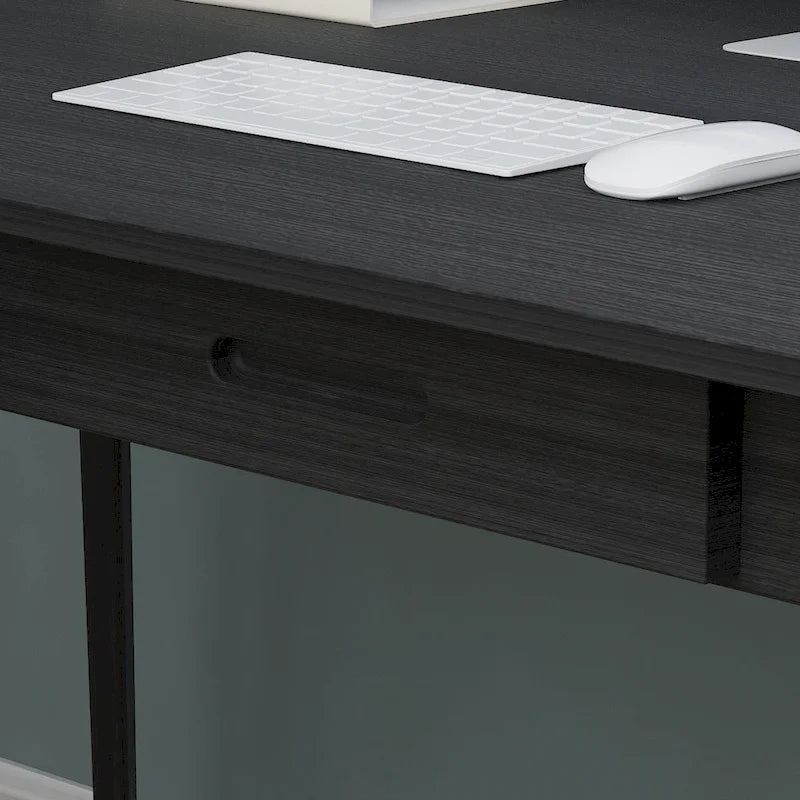 39.4 Wood Computer Desk with 2 Drawers - 4 Colors