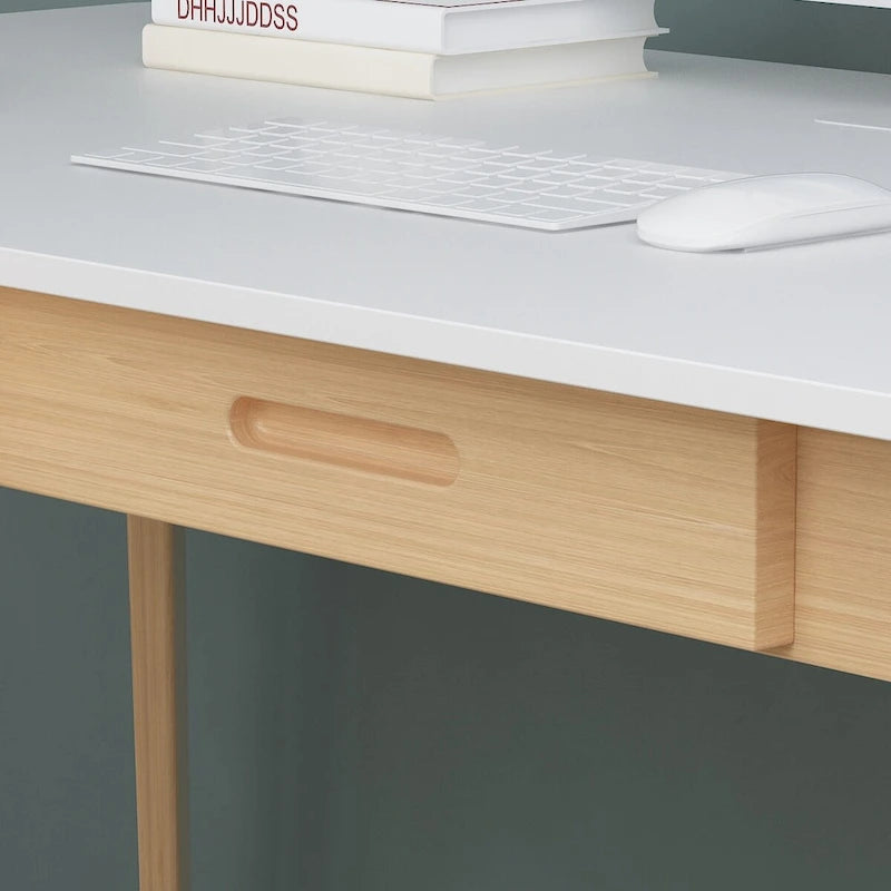 39.4 Wood Computer Desk with 2 Drawers - 4 Colors