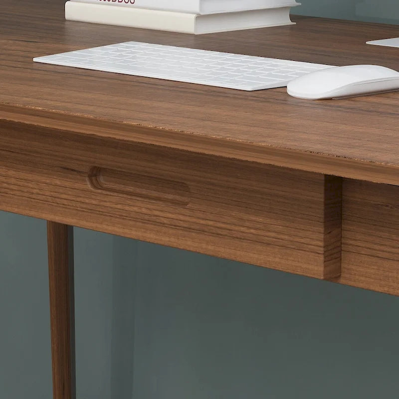 39.4 Wood Computer Desk with 2 Drawers - 4 Colors