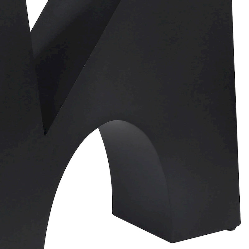 Modern Black 48-inch Glasstop Console Table