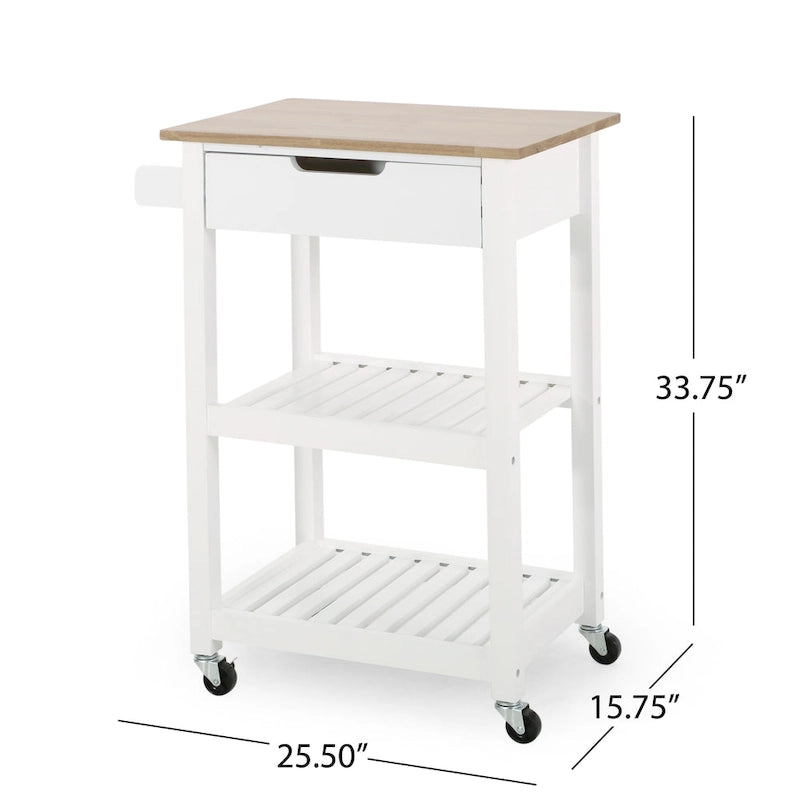 Dade Kitchen Cart with Wheels