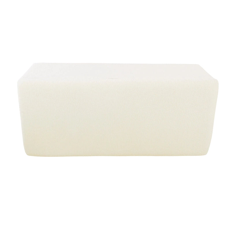 Sherpa Upholstered Storage Bench - Cream