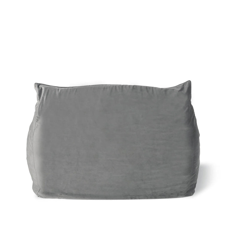 Velveteen Oversized Bean Bag Chair with Armrests
