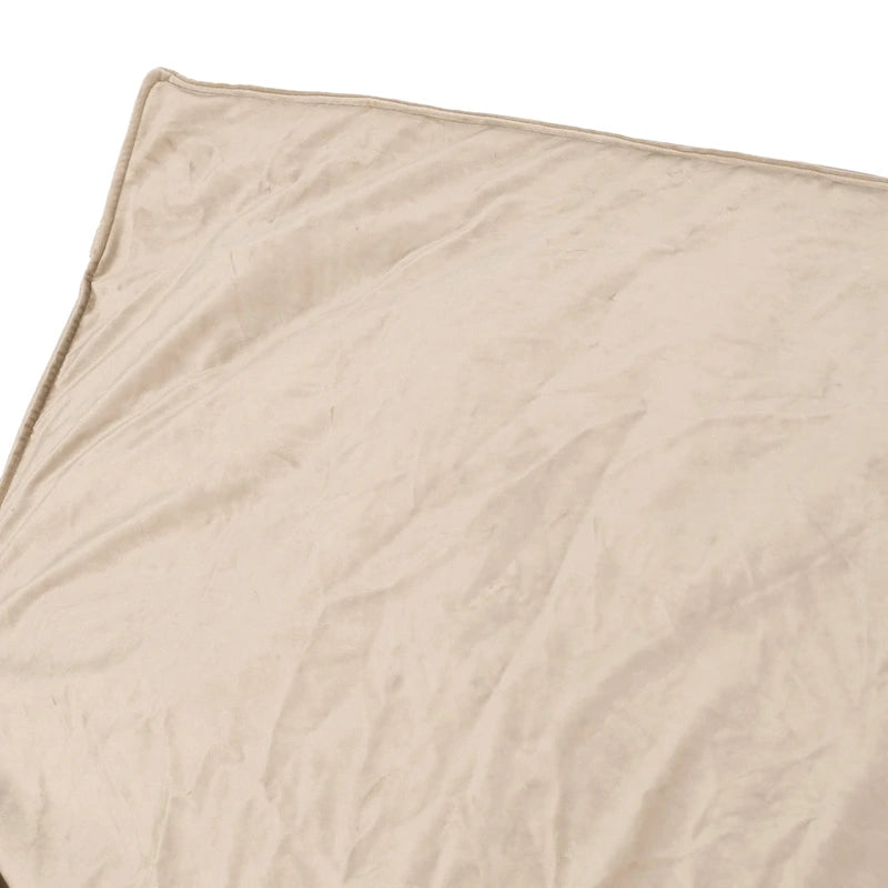 Velveteen Oversized Bean Bag Chair with Armrests