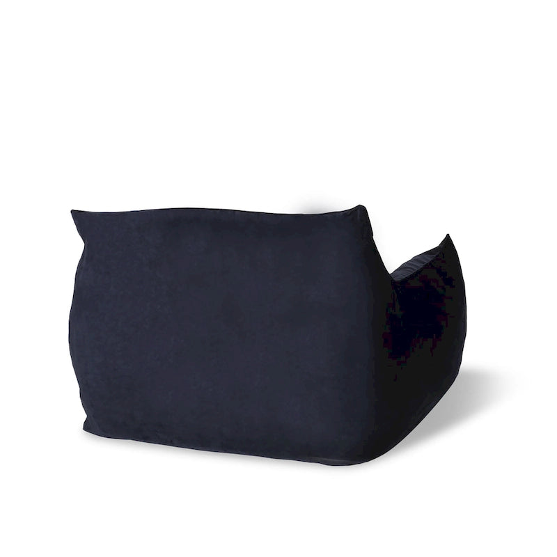 Velveteen Oversized Bean Bag Chair with Armrests
