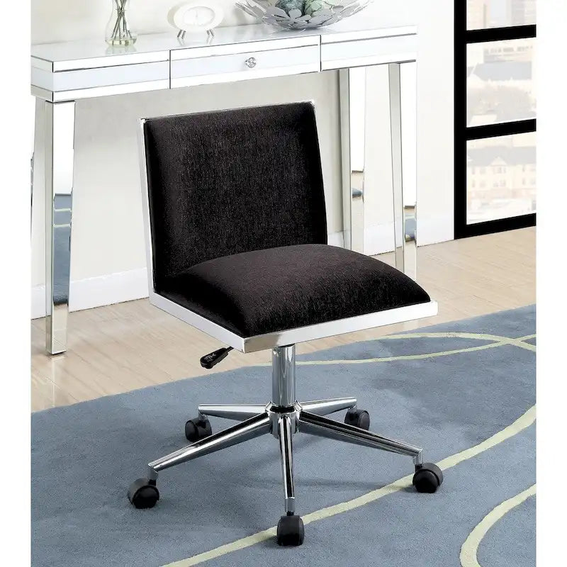 Contemporary Fabric Height Adjustable Office Desk Chair by Furniture of America