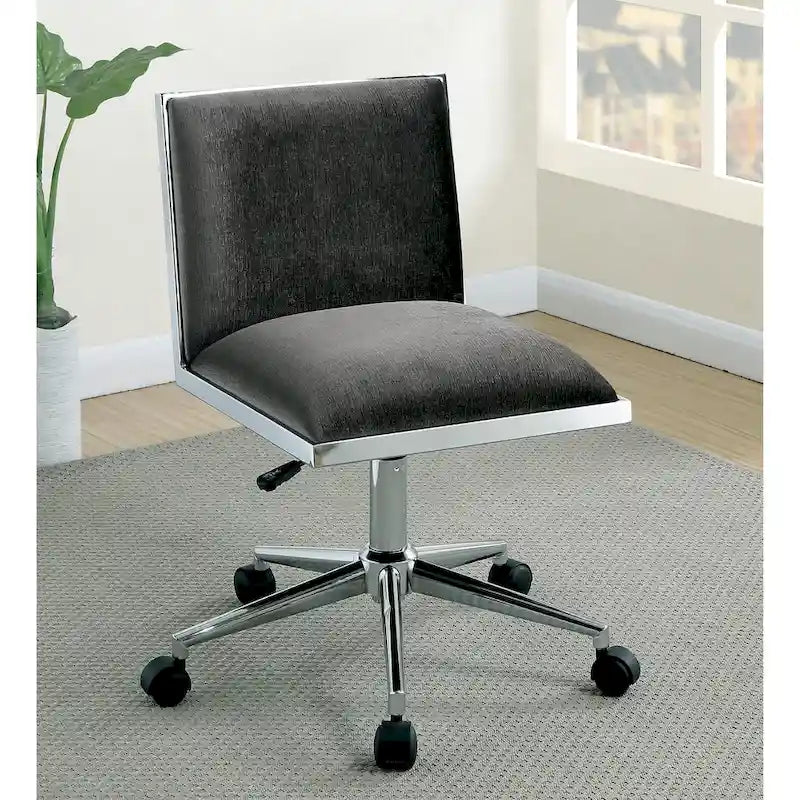 Contemporary Fabric Height Adjustable Office Desk Chair by Furniture of America