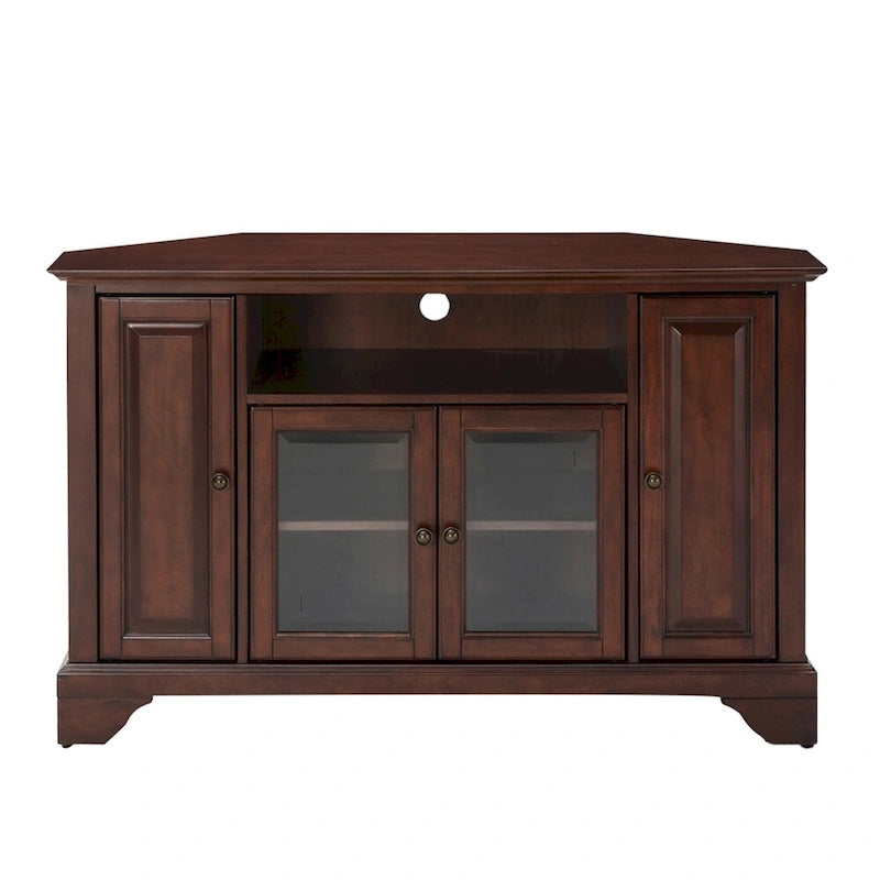 Lafayette Vintage Mahogany Finish Wood 48-inch Corner TV Stand
