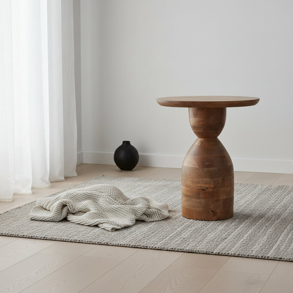 Sagebrook Home Mango Wood Hourglass Accent Table Wood - 16 x 16 x 19