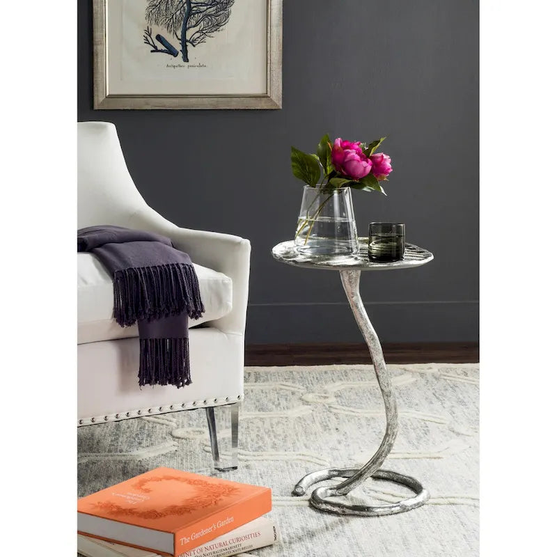 Gold Side Table - 15 x 13 x 21 - 15Wx13Dx21H