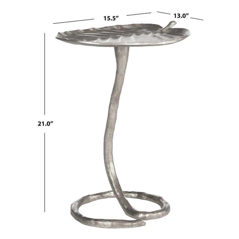 Gold Side Table - 15 x 13 x 21 - 15Wx13Dx21H