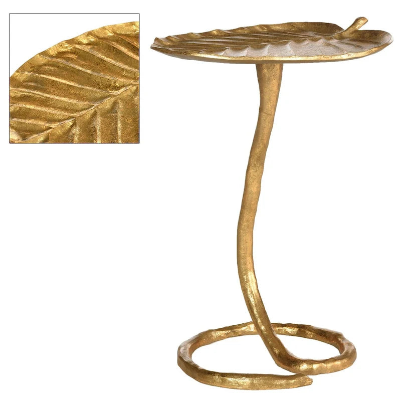 Gold Side Table - 15 x 13 x 21 - 15Wx13Dx21H