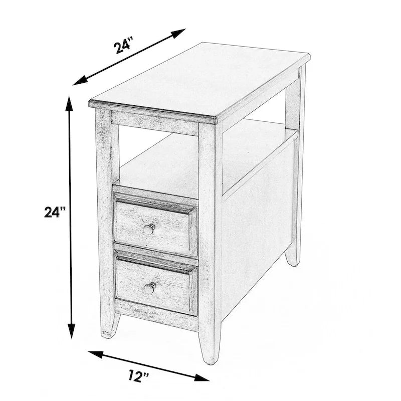 Cherry Chairside Table