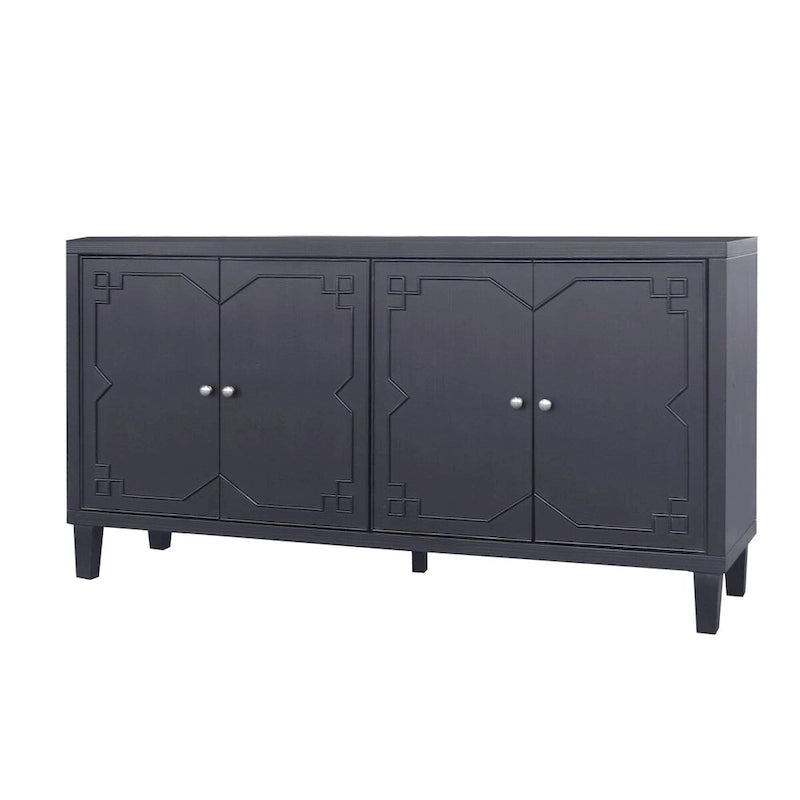 4-Door Wooden Sideboard Buffet Cabinet