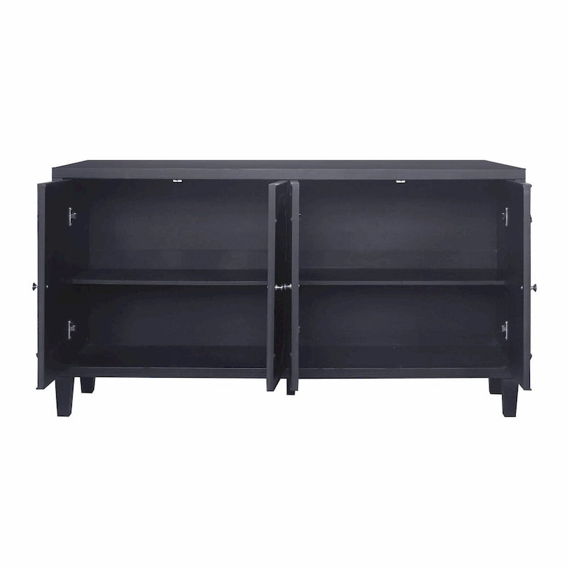 4-Door Wooden Sideboard Buffet Cabinet