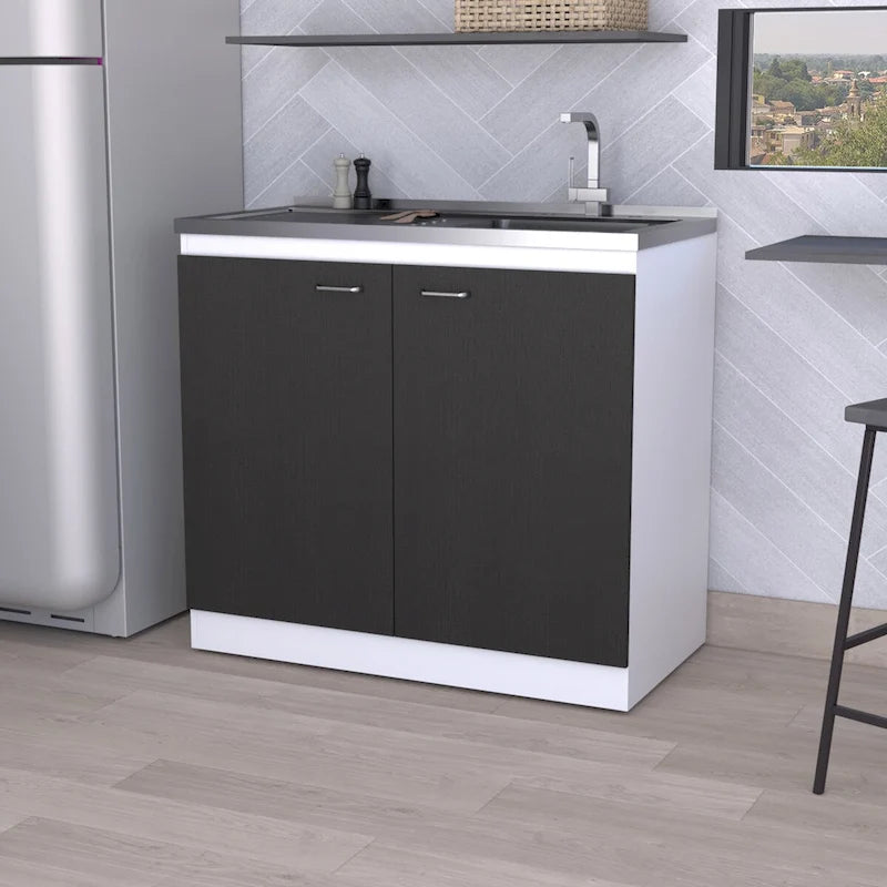 Rectangle 2-Door Utility Sink and Cabinet