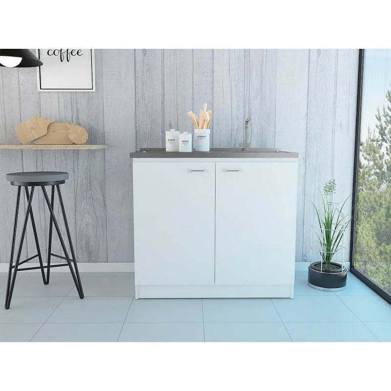Rectangle 2-Door Utility Sink and Cabinet