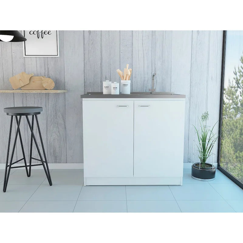 Rectangle 2-Door Utility Sink and Cabinet