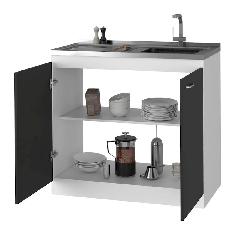 Rectangle 2-Door Utility Sink and Cabinet