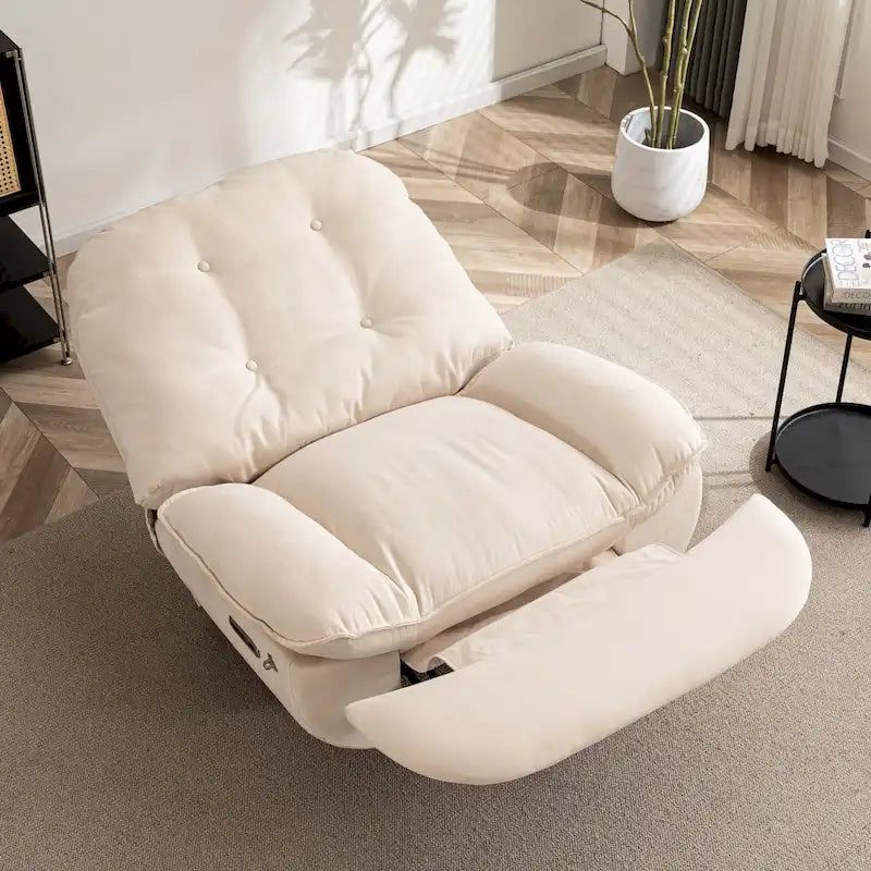 Power Swivel Recliner With USB Charger and Bluetooth Music Player