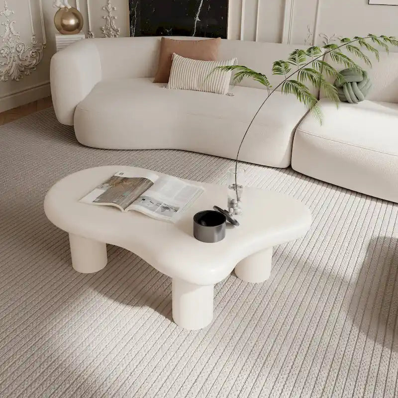 Wood Cloud Shaped Coffee Table for Living Room