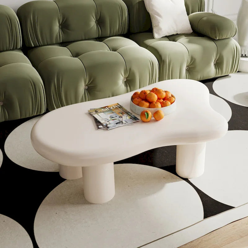 Wood Cloud Shaped Coffee Table for Living Room