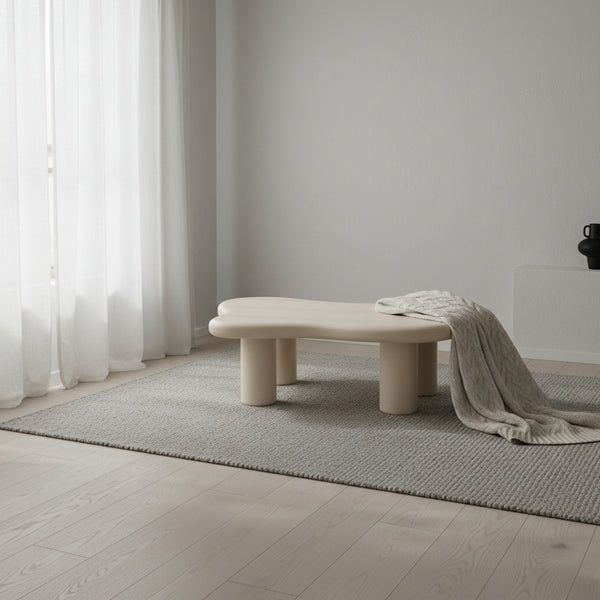 Wood Cloud Shaped Coffee Table for Living Room